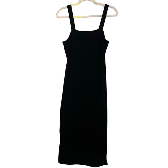 The Drop Ribbed Black Dress M - Picture 2 of 2